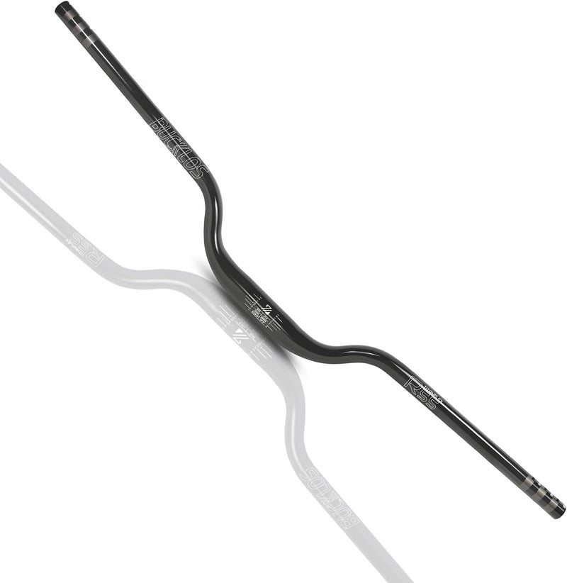 BUCKLOS 31.8mm—55mm Rise Mountain Bike Handlebars Riser Bar, Aluminum Alloy MTB Handlebar 800mm, Premium Matter Mount Bikes Bicycle Handle Bar - Image 1